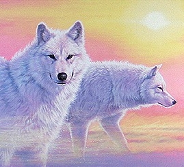 ジョウ・ナイトウの絵画作品　タイトルは、祈り